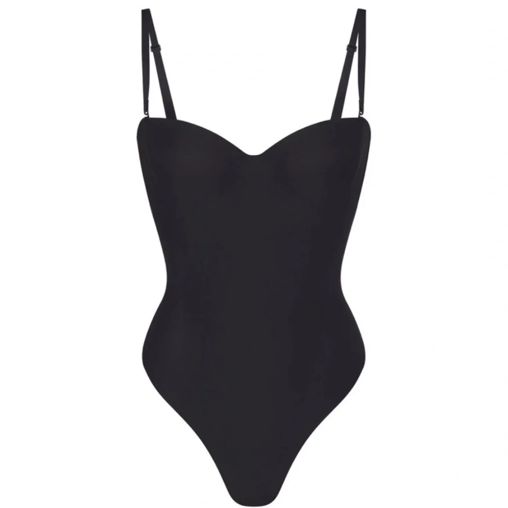 🖤✨NWT SKIMS Body Molded Underwire Thong Bodysuit Onyx Black Size Large🖤 - Picture 4 of 7
